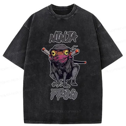 Tokyo-Tiger Ninja Frog Washed T-Shirt
