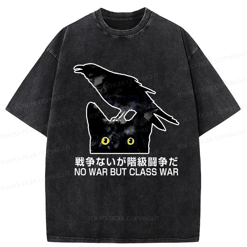 Tokyo-Tiger No War But Class War Washed T-Shirt