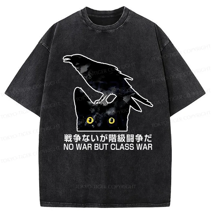 Tokyo-Tiger No War But Class War Washed T-Shirt