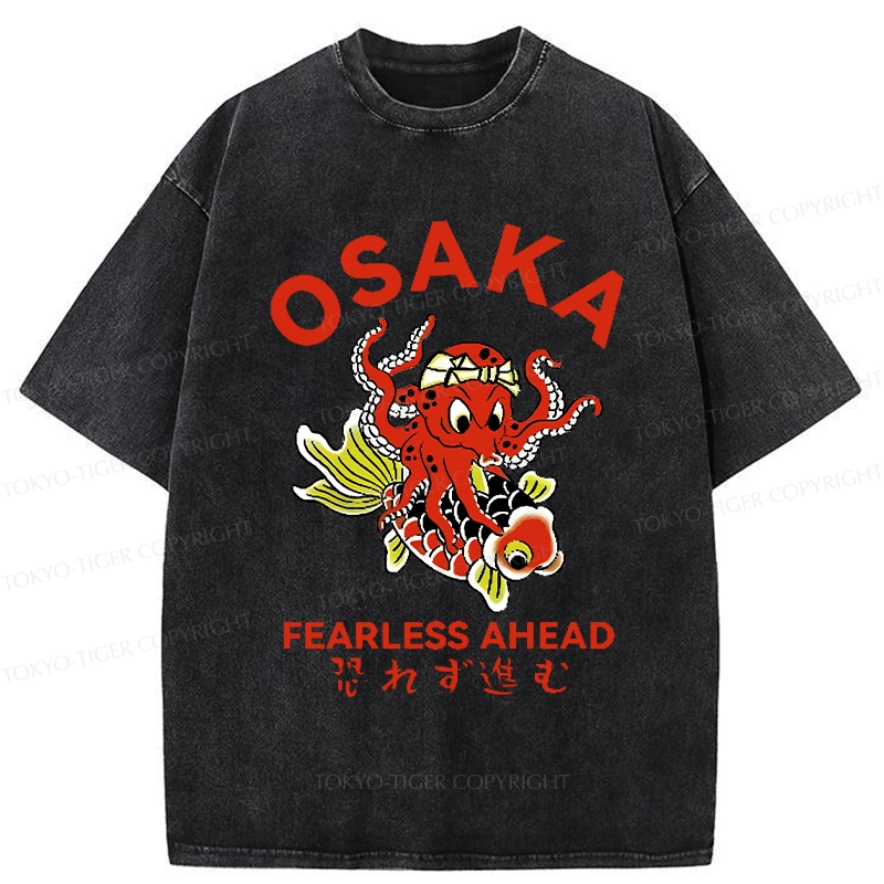 Tokyo-Tiger Fearless Ahead Washed T-Shirt