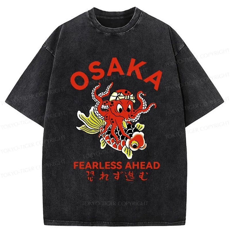 Tokyo-Tiger Fearless Ahead Washed T-Shirt