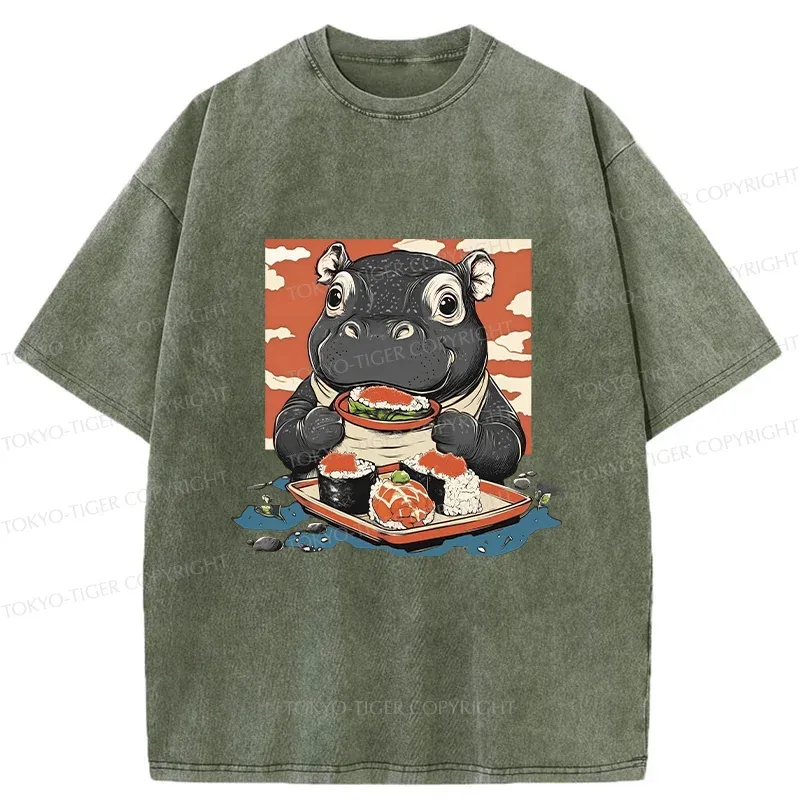 Tokyo-Tiger Sinuous Snake Washed T-Shirt Sale