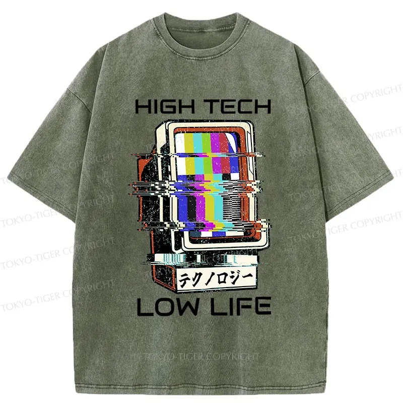 Tokyo-Tiger High Tech Low Life Washed T-Shirt