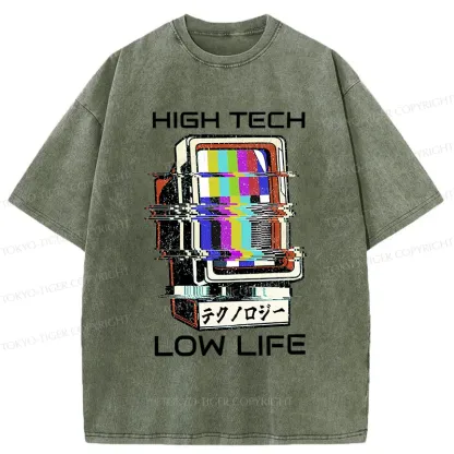 Tokyo-Tiger High Tech Low Life Washed T-Shirt