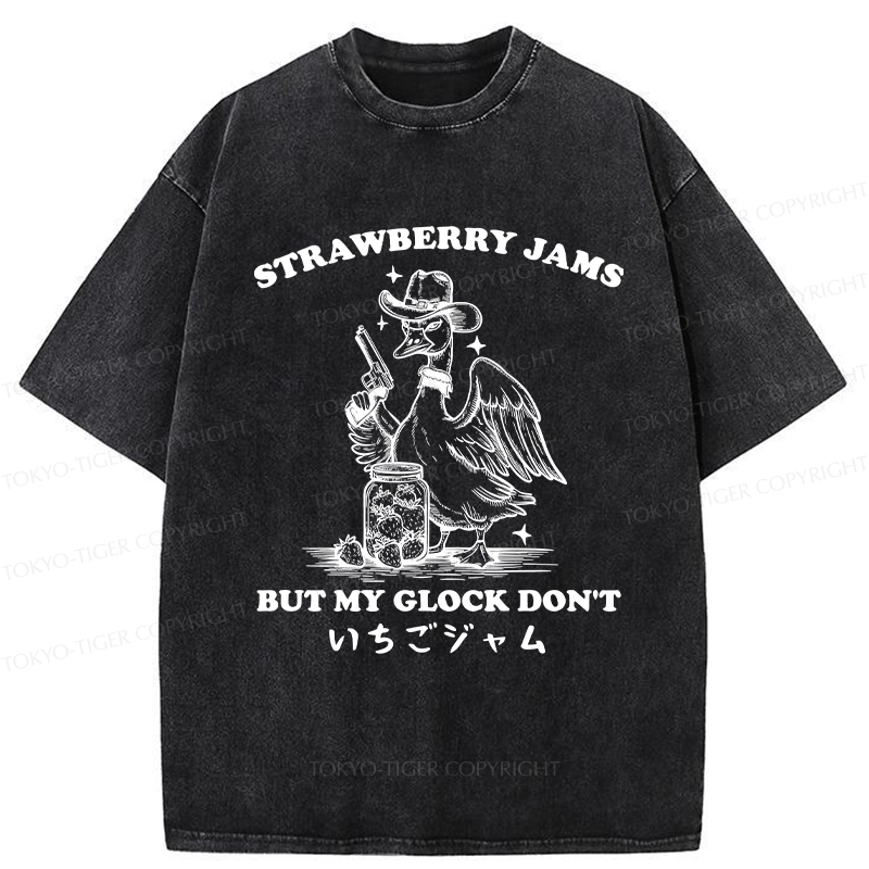 Tokyo-Tiger Strawberry Jam Goose Washed T-Shirt