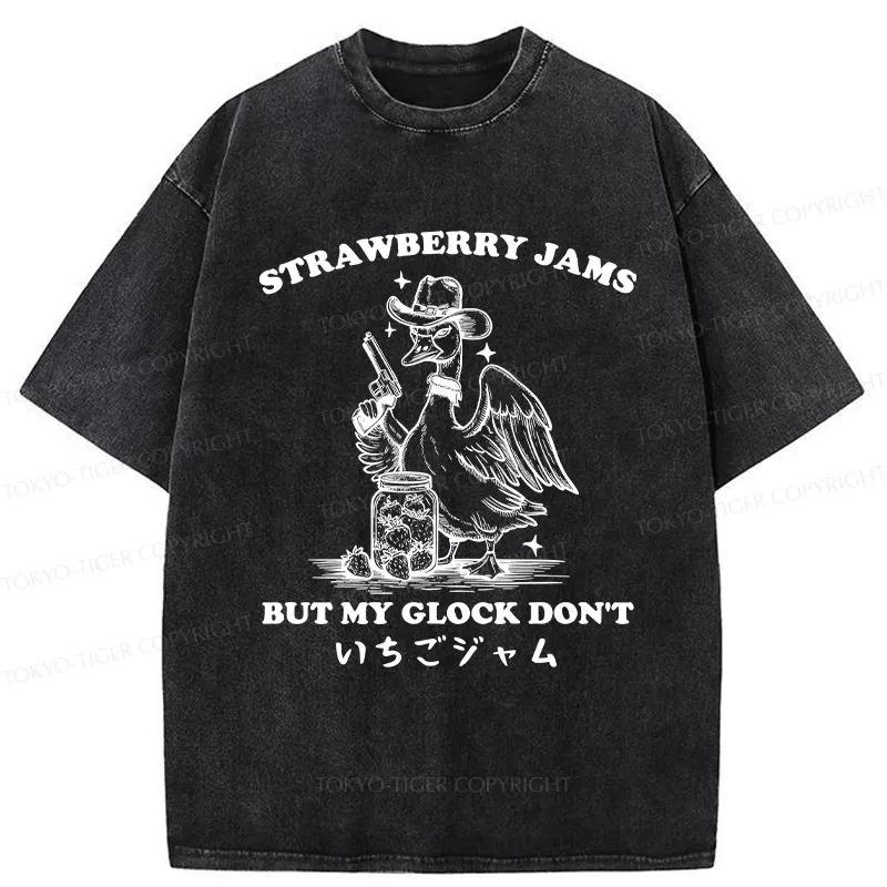 Tokyo-Tiger Strawberry Jam Goose Washed T-Shirt