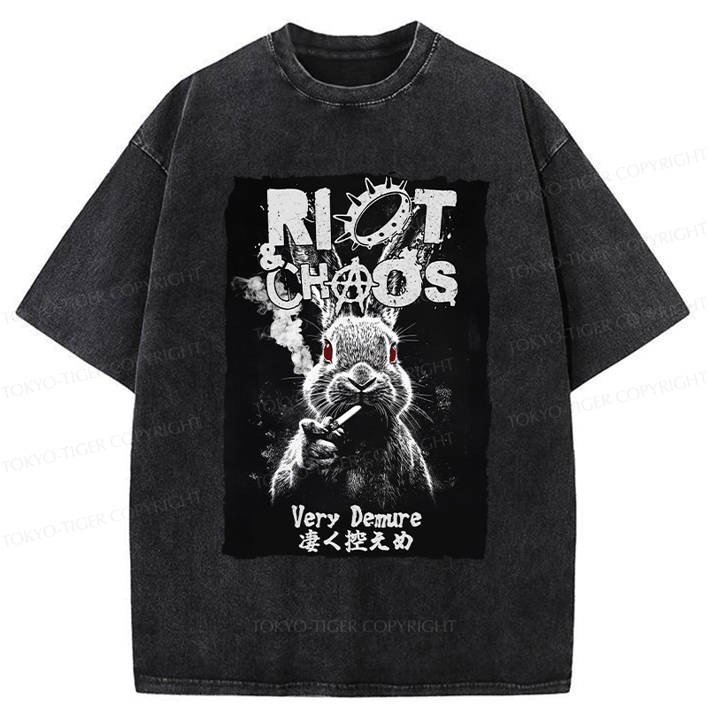 Tokyo-Tiger Riot & Chaos Washed T-Shirt