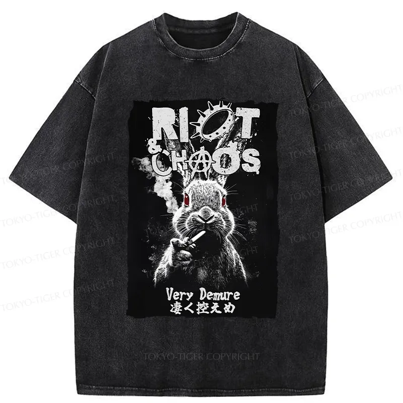 Tokyo-Tiger Riot & Chaos Washed T-Shirt