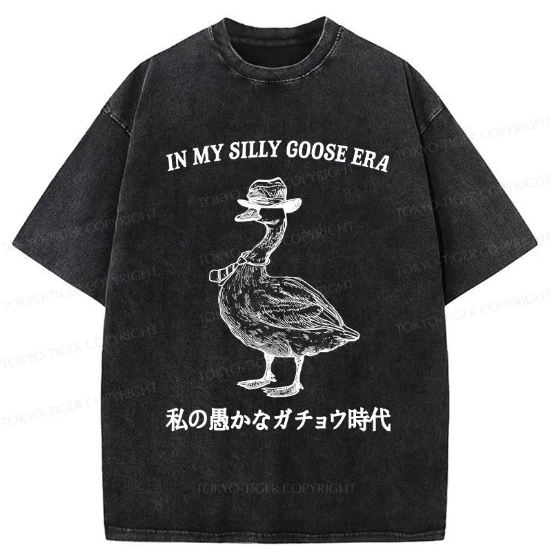Tokyo-Tiger In My Silly Goose Era Washed T-Shirt