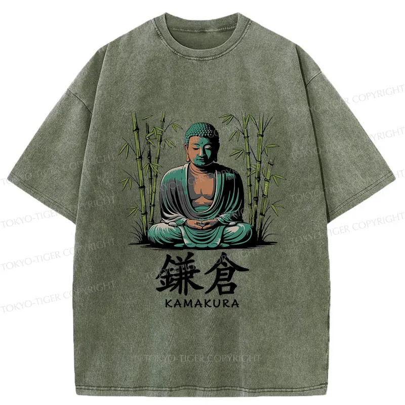 Tokyo-Tiger Kamakura City Washed T-Shirt