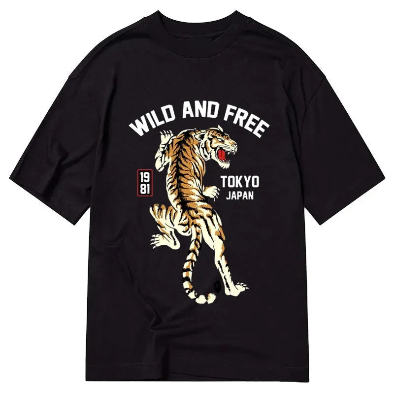 Tokyo-Tiger Tiger Street Cotton Classic T-Shirt Sale – tokyo