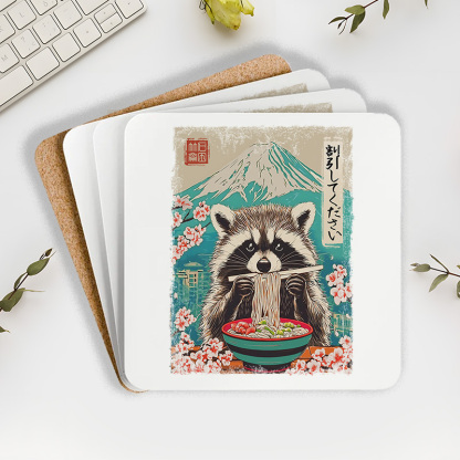 Tokyo-Tiger Please Give Raccoon A Discount Coaster