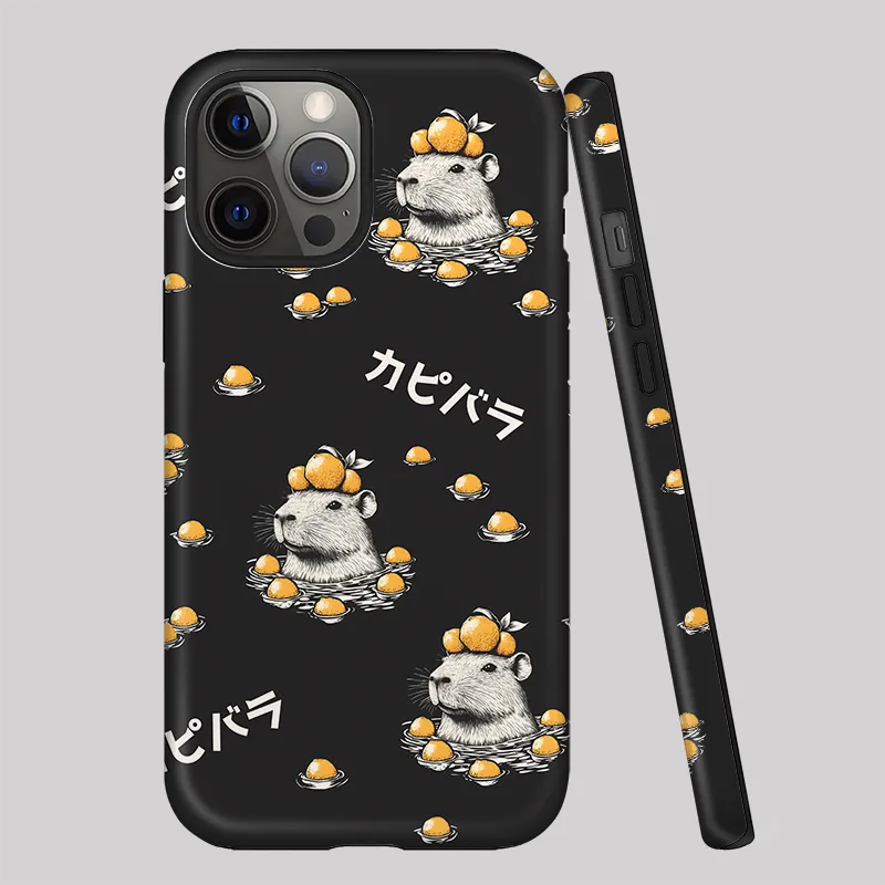 Tokyo-Tiger Cute Capybara And Lemon Phone Case