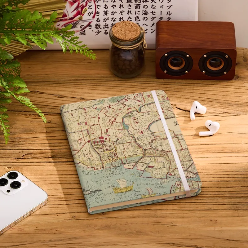 Tokyo-Tiger Vintage Historical Map Notebook