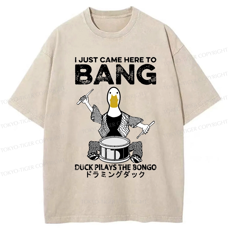 Tokyo-Tiger Drumming Duck Washed T-Shirt