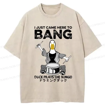Tokyo-Tiger Drumming Duck Washed T-Shirt