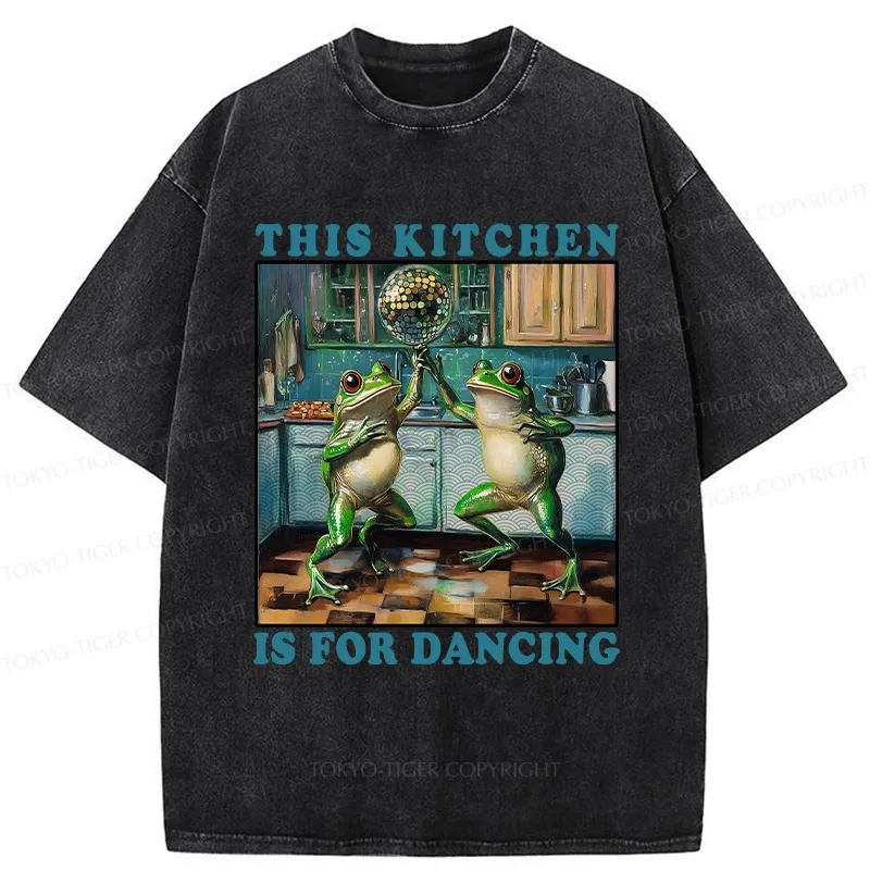 Tokyo-Tiger This Kitchen Is For Dancing Washed T-Shirt