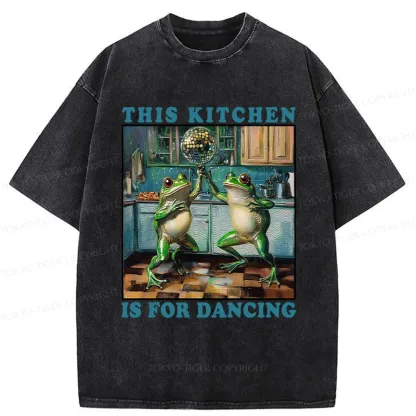 Tokyo-Tiger This Kitchen Is For Dancing Washed T-Shirt
