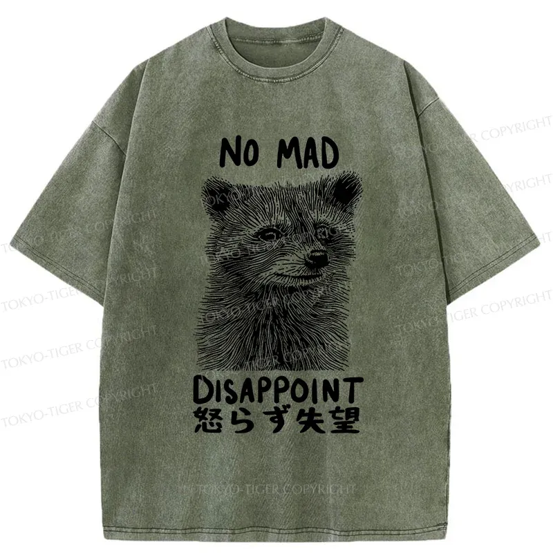 Tokyo-Tiger Disappointed Raccoon Washed T-Shirt