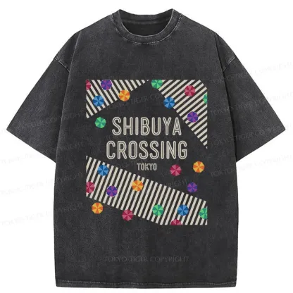 Tokyo-Tiger Shibuya Crossing Washed T-Shirt