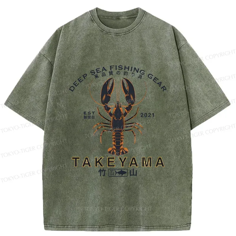 Tokyo-Tiger Deep Sea Prawn Washed T-Shirt