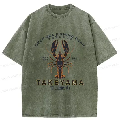 Tokyo-Tiger Deep Sea Prawn Washed T-Shirt