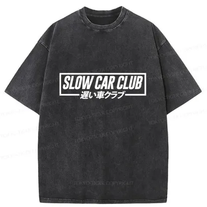 Tokyo-Tiger Japan Automobile Club Washed T-Shirt