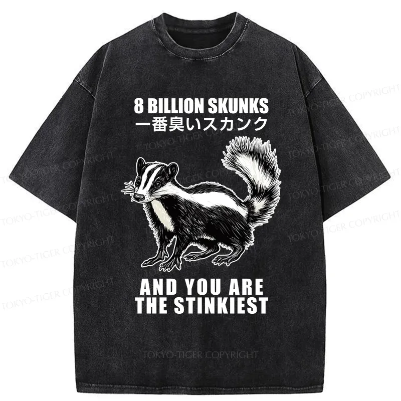 Tokyo-Tiger The Stinkiest Skunk Washed T-Shirt