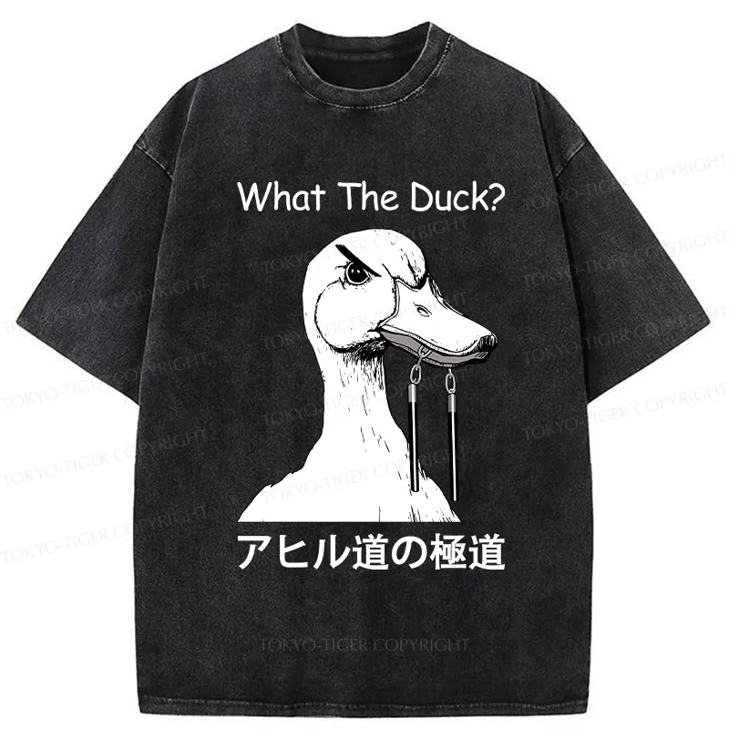 Tokyo-Tiger Funny Duck Yakuza Washed T-Shirt