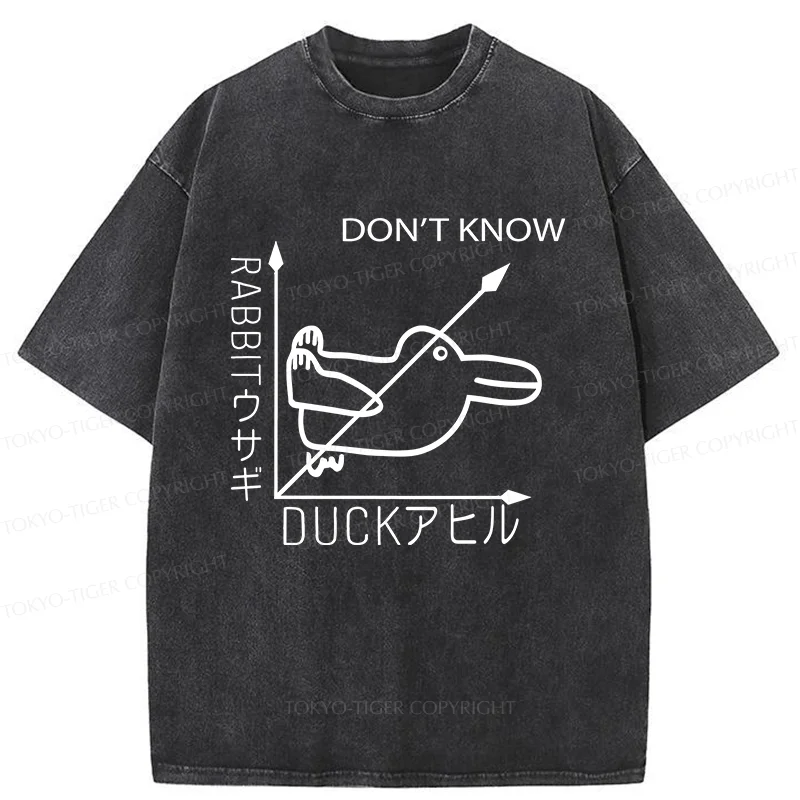 Tokyo-Tiger Rabbit Or Duck Washed T-Shirt