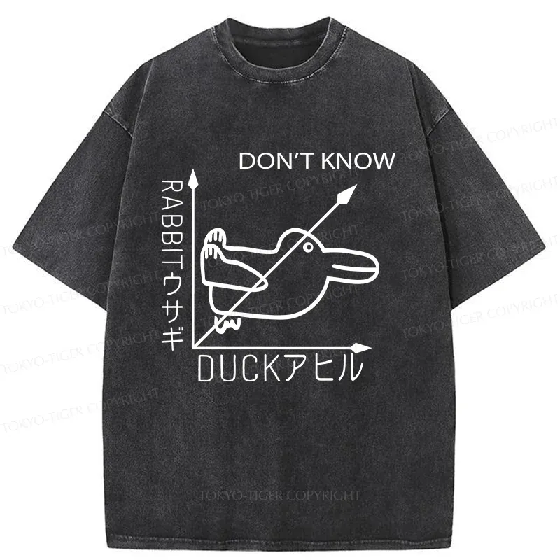 Tokyo-Tiger Rabbit Or Duck Washed T-Shirt