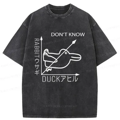 Tokyo-Tiger Rabbit Or Duck Washed T-Shirt