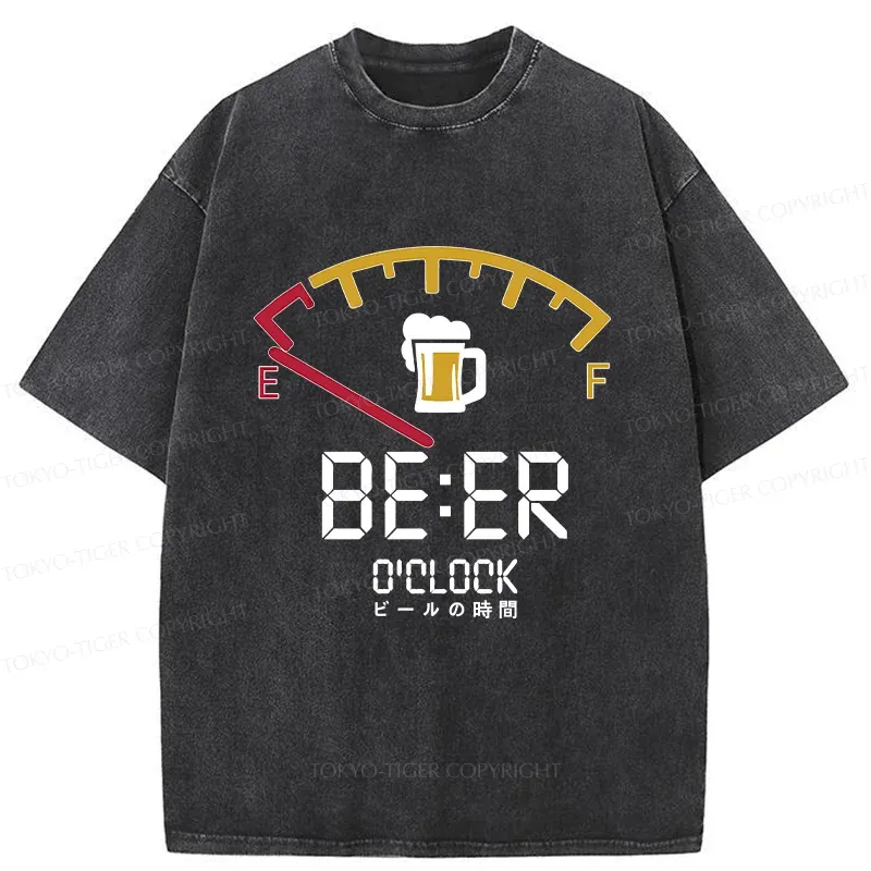 Tokyo-Tiger Beer Time Washed T-Shirt