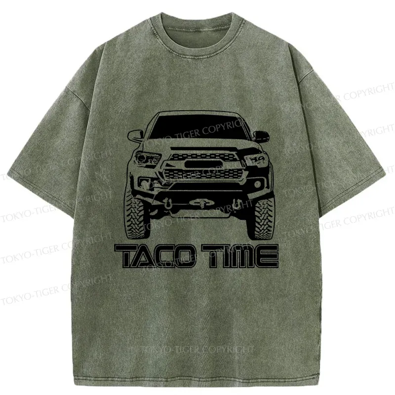 Tokyo-Tiger Japanese Classic Car Washed T-Shirt