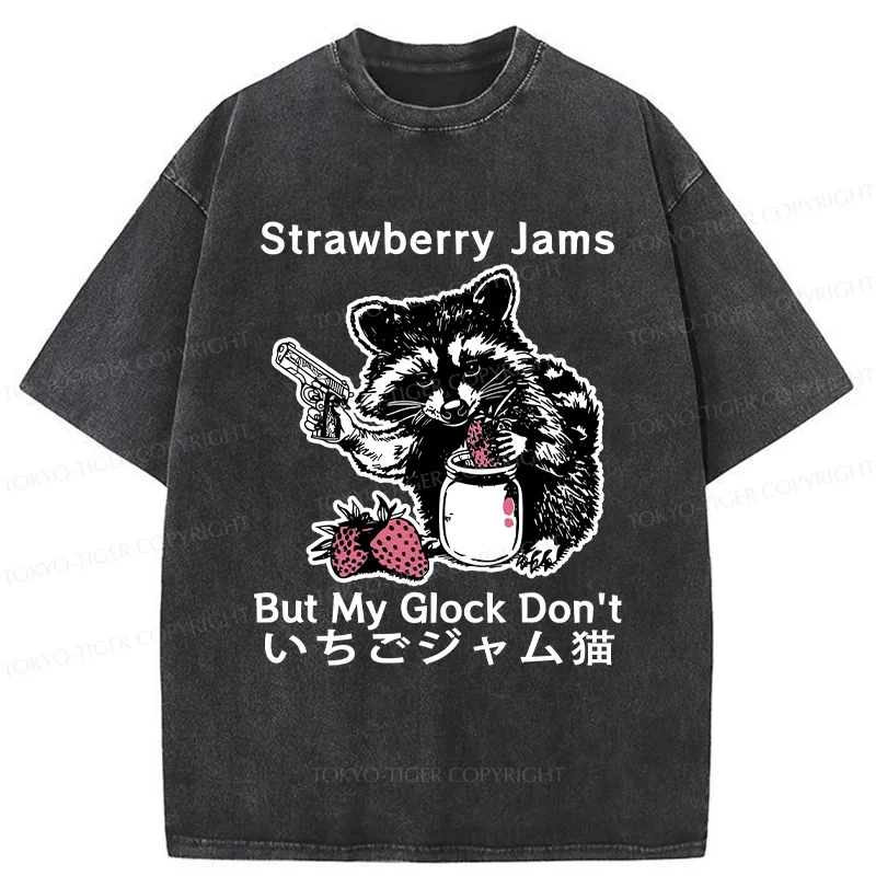 Tokyo-Tiger Naughty Raccoon Washed T-Shirt