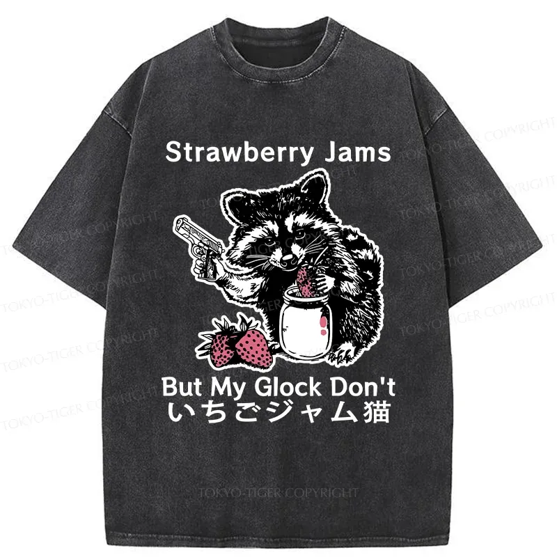 Tokyo-Tiger Naughty Raccoon Washed T-Shirt