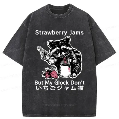 Tokyo-Tiger Naughty Raccoon Washed T-Shirt
