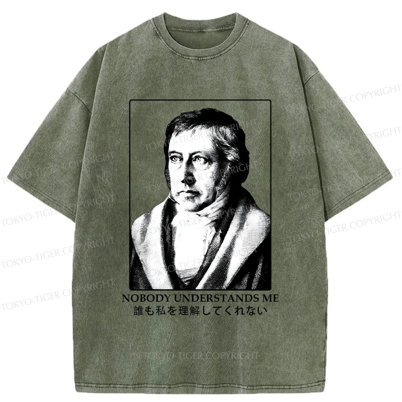 Tokyo-Tiger Nobody Understands Me Washed T-Shirt