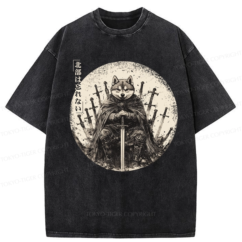 Tokyo-Tiger Valiant Shiba Leader Washed T-Shirt