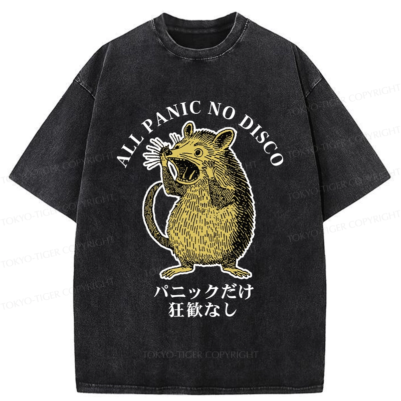Tokyo-Tiger All Panic No Disco Washed T-Shirt