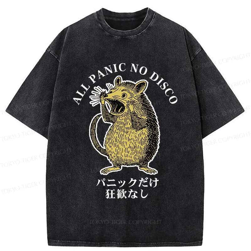Tokyo-Tiger All Panic No Disco Washed T-Shirt