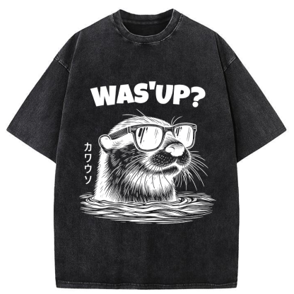 Tokyo-Tiger Was'up Otter Washed T-Shirt