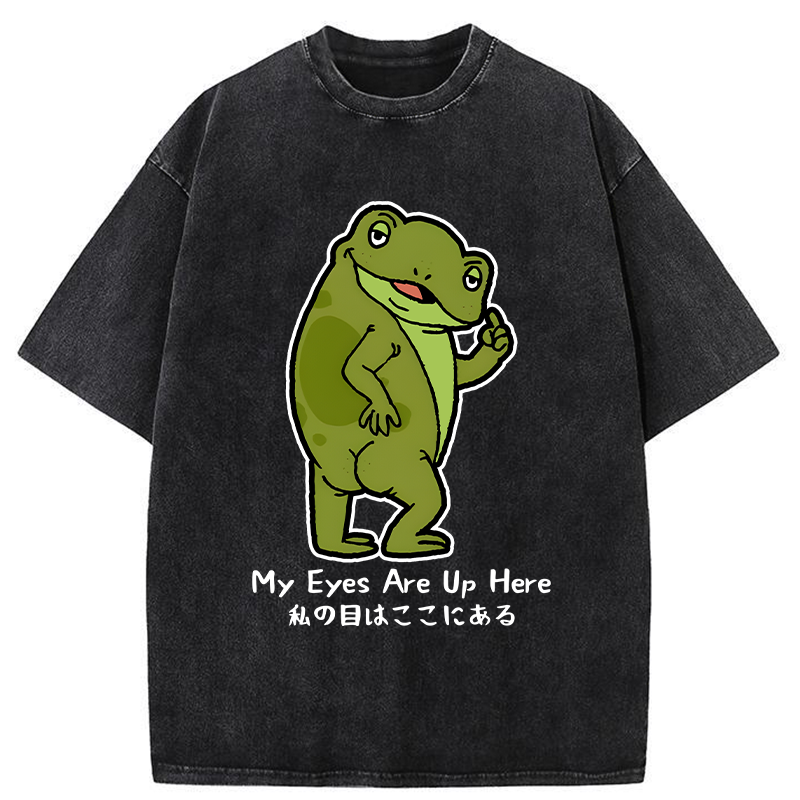 Tokyo-Tiger My Eyes Are Here Washed T-Shirt