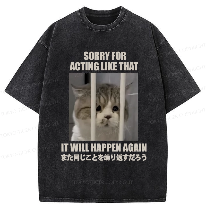 Tokyo-Tiger It Will Happen Again Washed T-Shirt