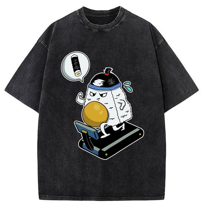 Tokyo-Tiger I Wish To Be As Thin As Sushi Washed T-Shirt