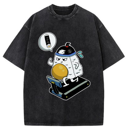 Tokyo-Tiger I Wish To Be As Thin As Sushi Washed T-Shirt