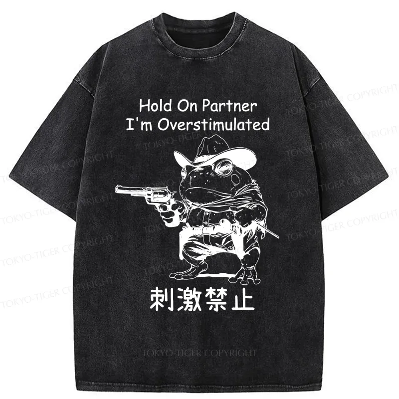 Tokyo-Tiger Overstimulated Frog Washed T-Shirt