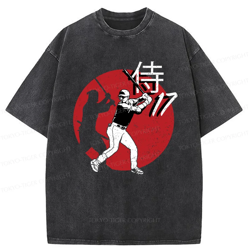 Tokyo-Tiger Ninja Baseball Washed T-Shirt