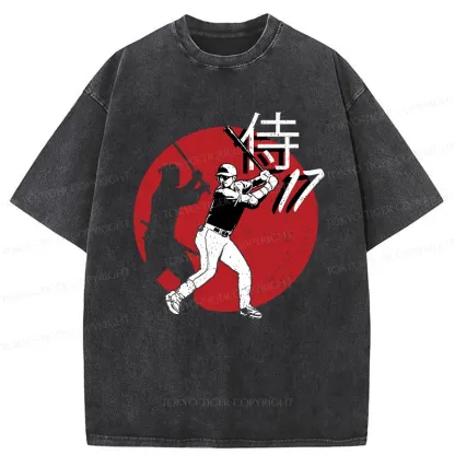 Tokyo-Tiger Ninja Baseball Washed T-Shirt