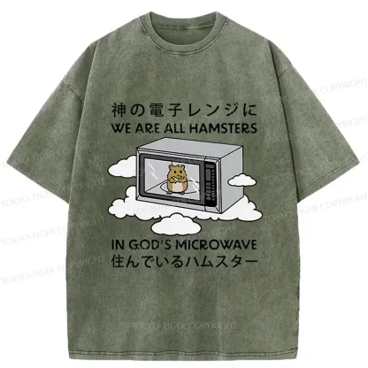 Tokyo-Tiger Poor Hamster Washed T-Shirt